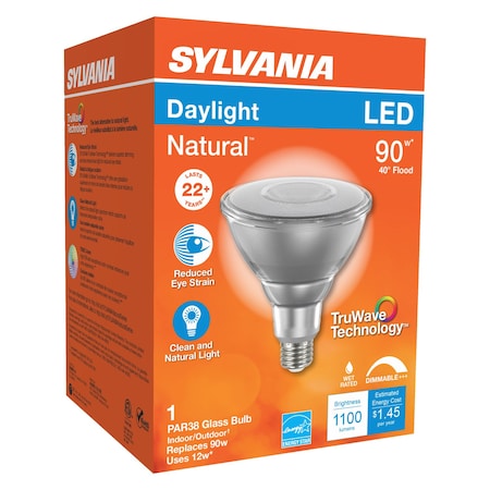 Sylvania Sylvania Natural PAR38 E26 (Medium) LED Floodlight Bulb Daylight 90 Watt Equivalence 1 pk 40902